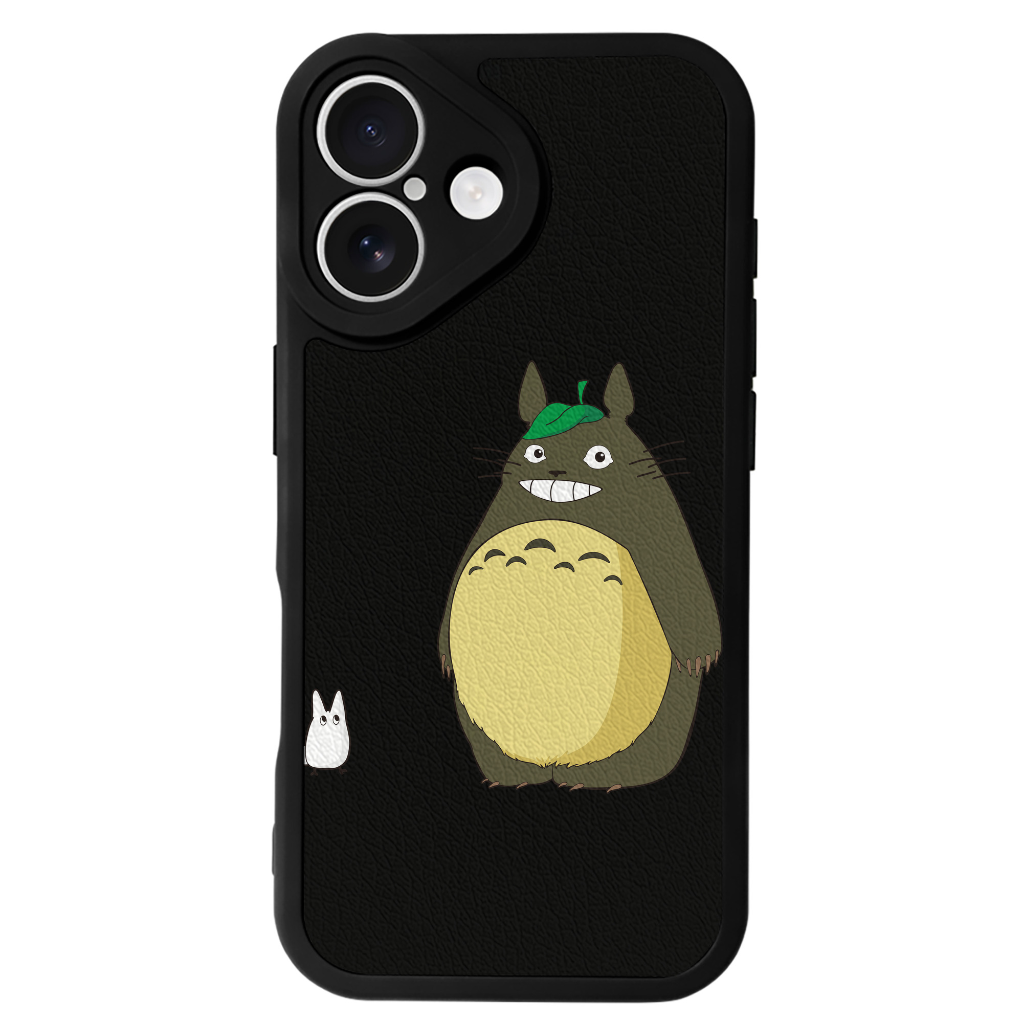 （画像用） となりのトトロ 草壁メイ 草壁サツキ My Neighbor Totoro Satsuki Kusakabe Mei Kusakabe 【iPhone 16シリーズ対応】シリコンスマホケース（レザー調） 材質：シリコン
